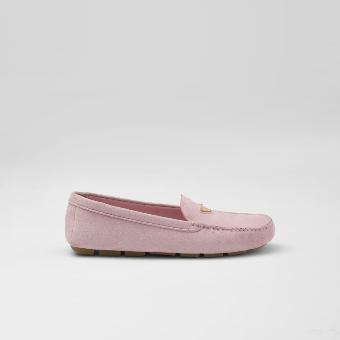 Suede driving loafers