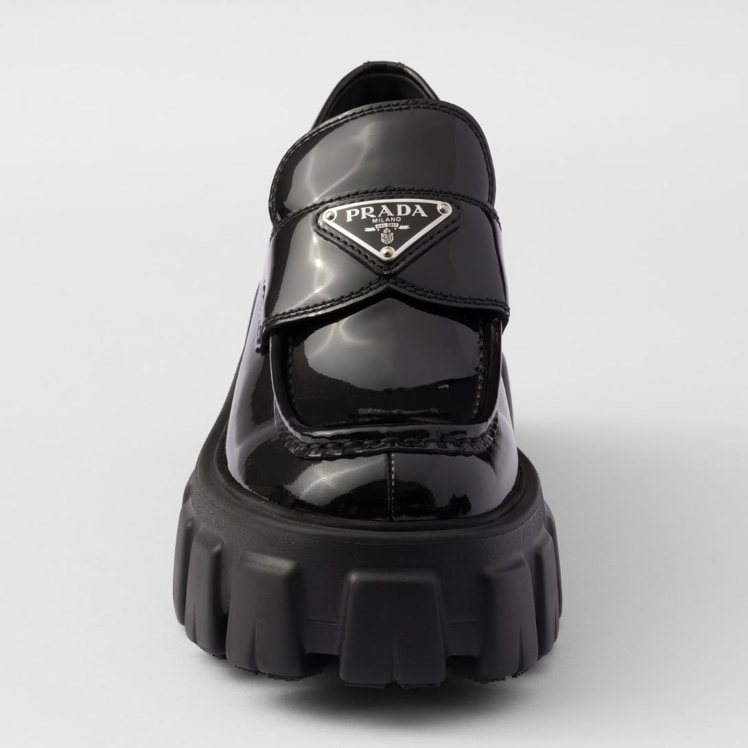 Monolith patent leather loafers