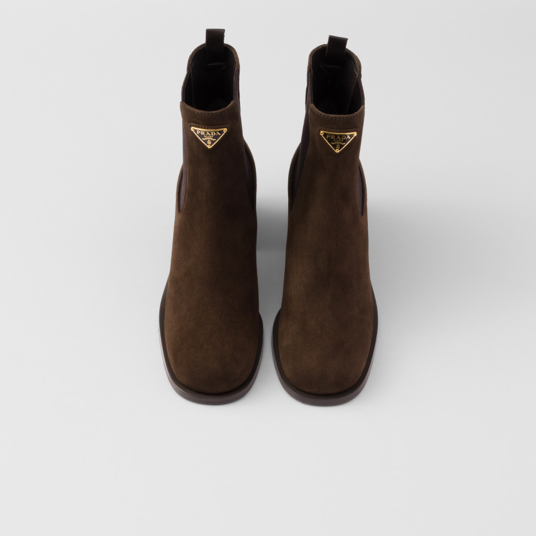 Suede booties