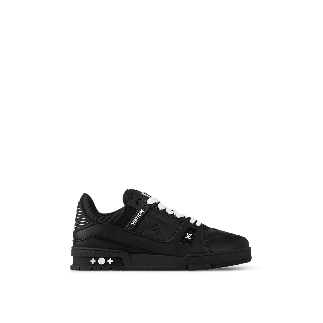 Trainer Sneaker Black Leather