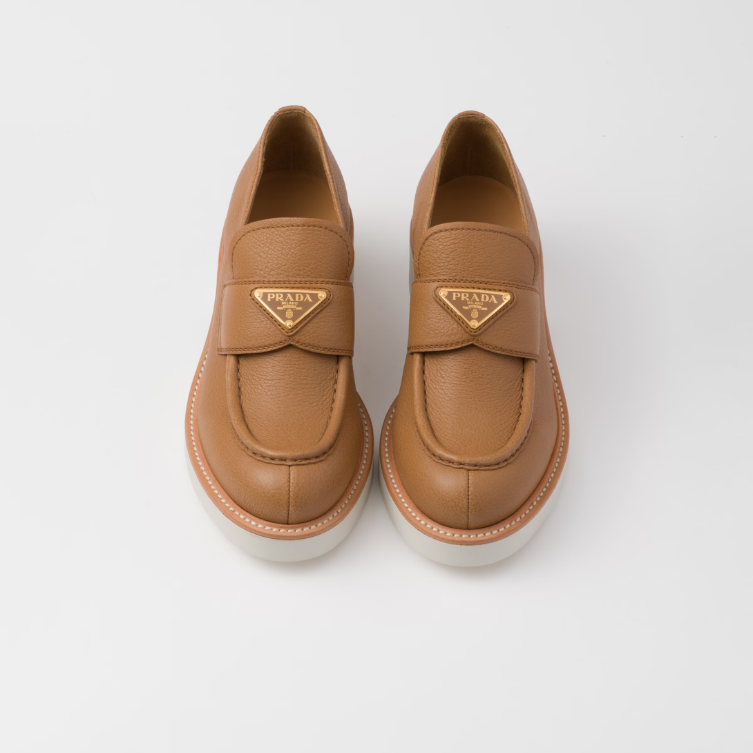 Leather loafers