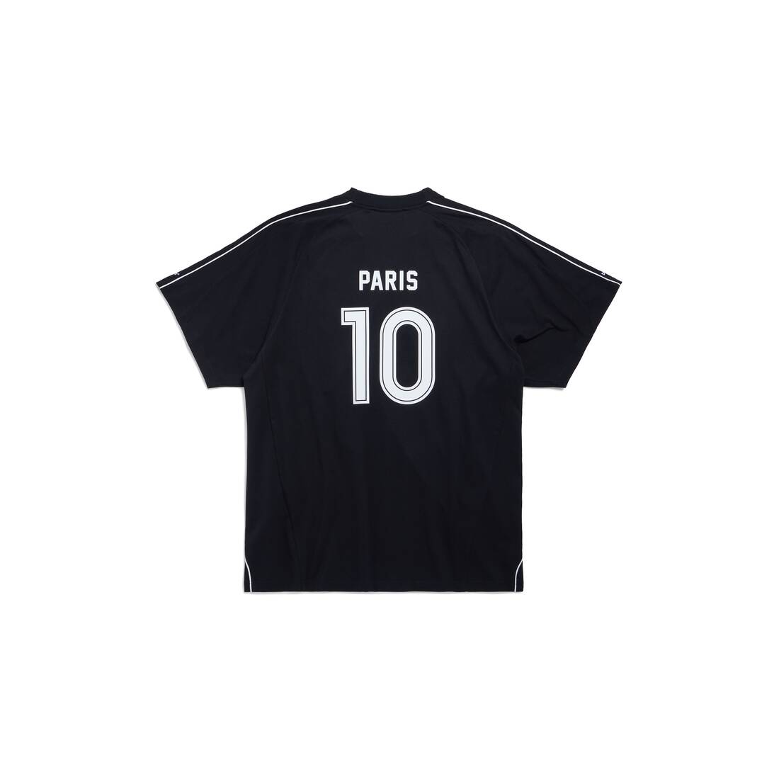 PARIS SOCCER T-SHIRT OVERSIZED IN BLACK/WHITE