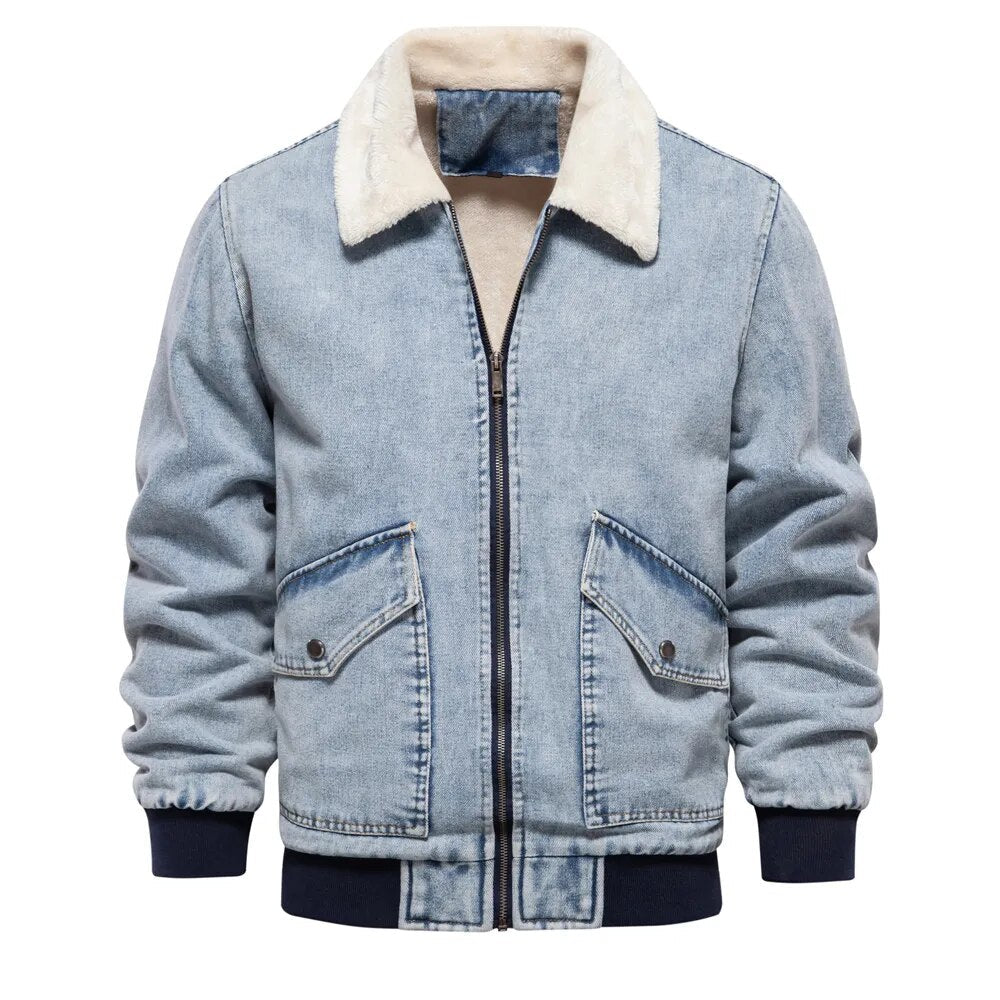 ROCKFELLA SHERPA EDGE DENIM JACKET