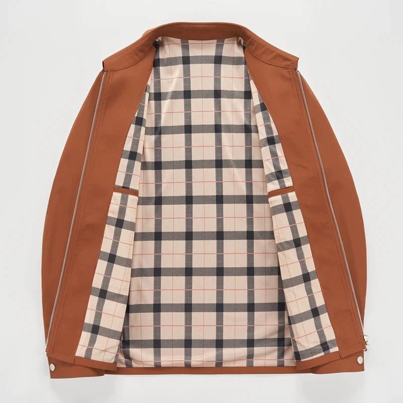 REMY-DOÎR DUALCORE™ PLAID OVERCOAT