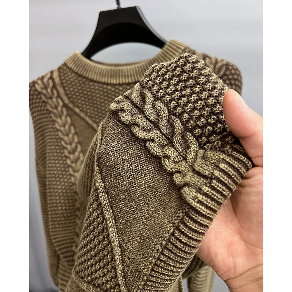 BRACIANNO 100% MERINO ACE WOOL SWEATER