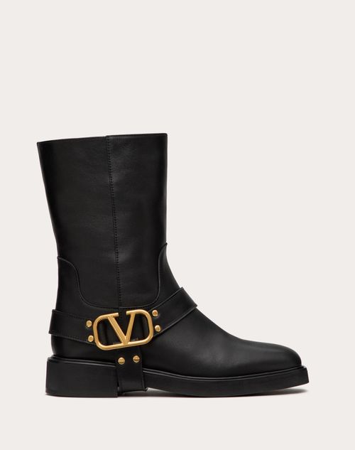 VLOGO SIGNATURE CALFSKIN ANKLE BOOT 30MM