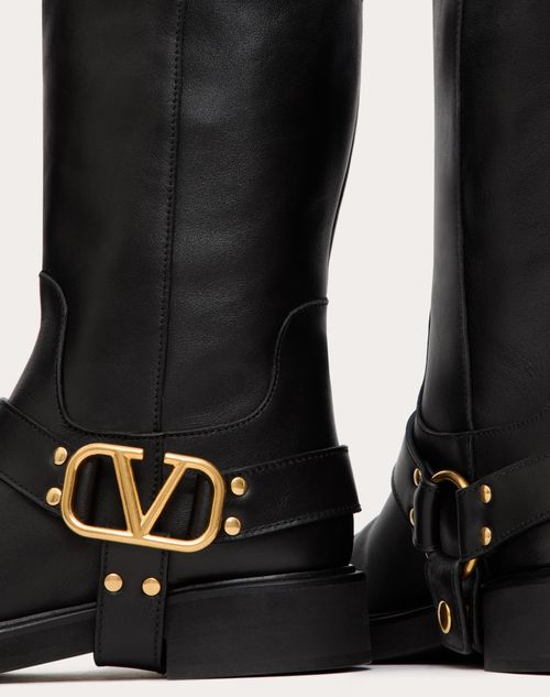 VLOGO SIGNATURE CALFSKIN ANKLE BOOT 30MM