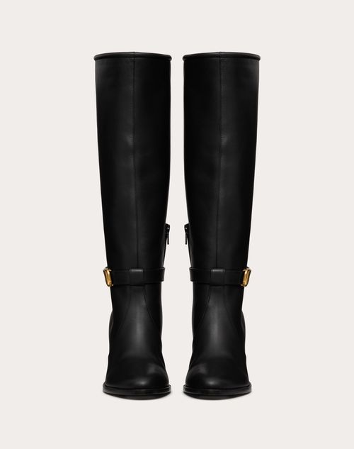 VLOGO SIGNATURE CALFSKIN BOOT 75MM