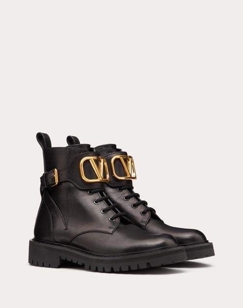 VLOGO SIGNATURE CALFSKIN COMBAT BOOT 35MM / .8 IN.