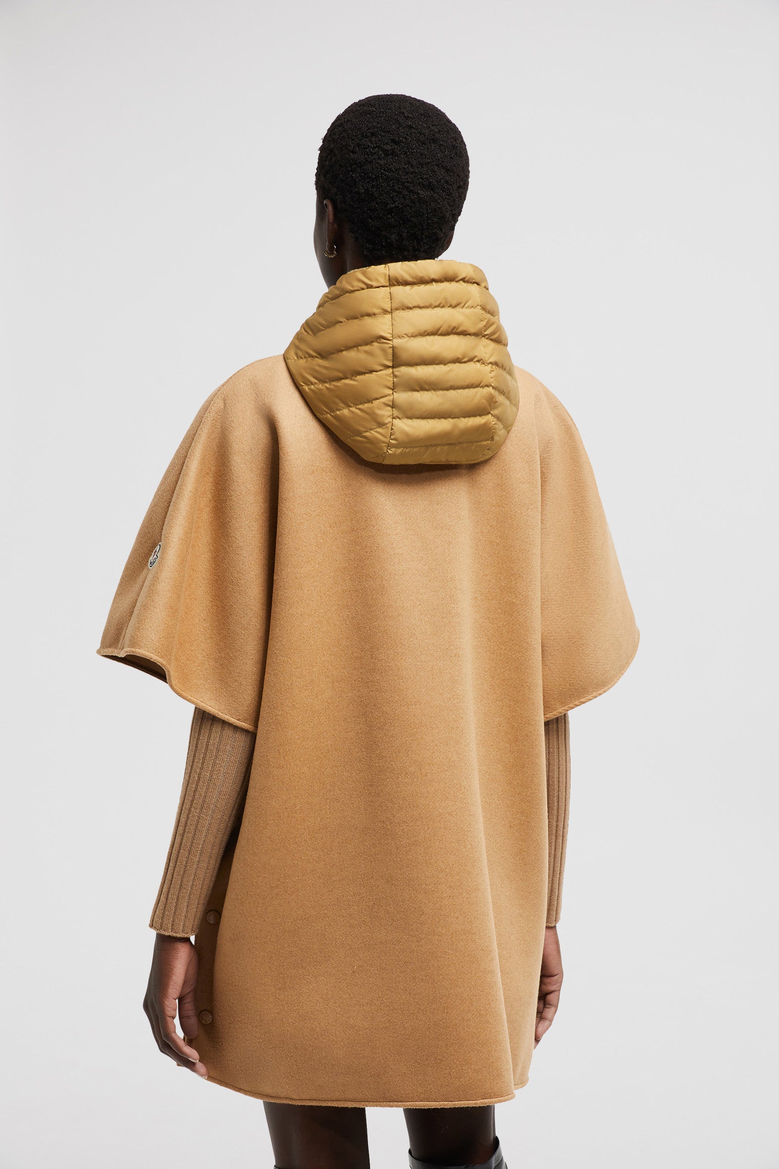 Hooded Down Cape