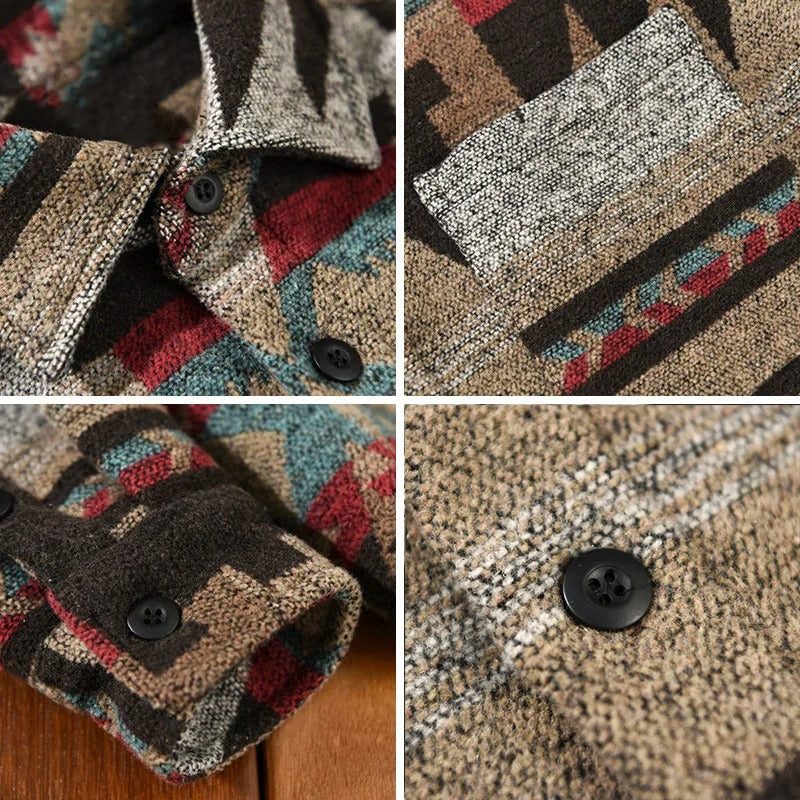 VALENTINO JACQUARD FLANNEL SHIRT